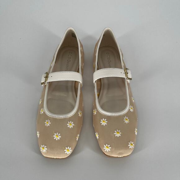 BCBGeneration Harperin Mary Jane Flats White Daisy – Size 7.5M - Picture 4 of 13